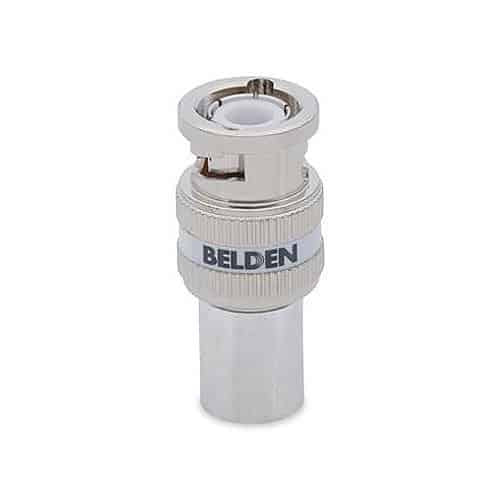 Belden connector on a white background