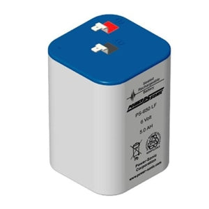 Power Sonic PS-650LF PS Series 6V, 5Ah General Purpose Rechargeable SLA Battery, F1 Terminals