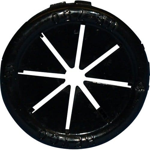 GRI CB-875-BL 7/8" Wire Run Plug, Black (Min Order Qty. of 100)