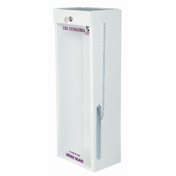 JL Industires Fire Extinguisher Cabinet with Cylinder Lock and Breaker Bar Size: 5lb