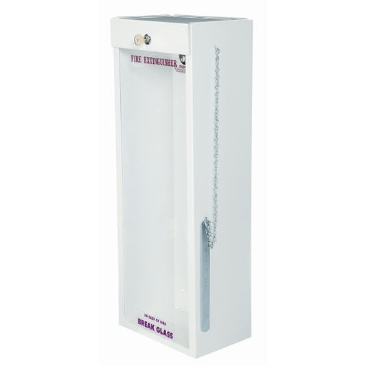 JL Industires Fire Extinguisher Cabinet with Cylinder Lock and Breaker Bar Size: 5lb