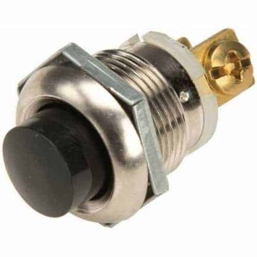 Edwards Signaling 695-B 600 Series Panel Mount Push Buttons, 5/8" (16mm), 5-Pack, Black