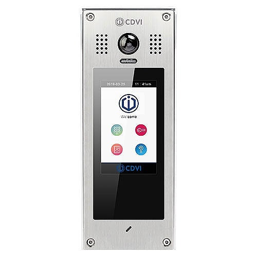 CDVI IP-MDS Multi-Door Touch Screen Outdoor IP Station, Surface Mount