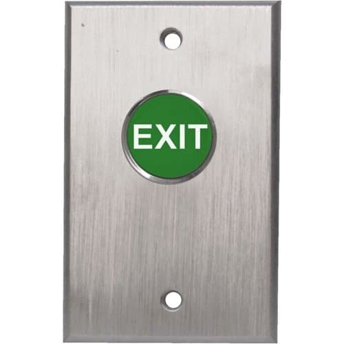Camden CM-7000GE Single Gang Faceplate, Spring Return N/O, Momentary, Green