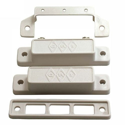 GRI 29B-W Magnetic Reed Switch Set, 1' Standard Gap, Open Loop, N/C, B, White 10 pack