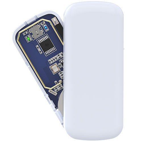 Electronic device with circuitry on a white background