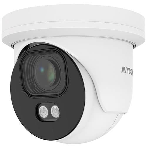 AVYCON AVC-TCE21F28 InfiniteColor 2MP IR Turret Camera, 2.8mm Fixed Lens, NDAA Compliant, White