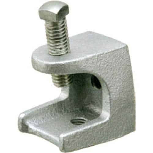 Arlington MBC25 Malleable Iron Beam Clamp, 1" Trade Size, Silver