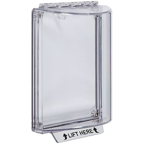 STI 13000NC Universal Stopper without Horn Housing, Indoor/Outdoor, Polycarbonate Cover, Flush, Clear