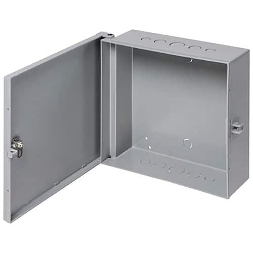 Arlington EB0708 7" 8" 3.5" Heavy-Duty Non-Metallic Enclosure Box, NEMA3R, Gray