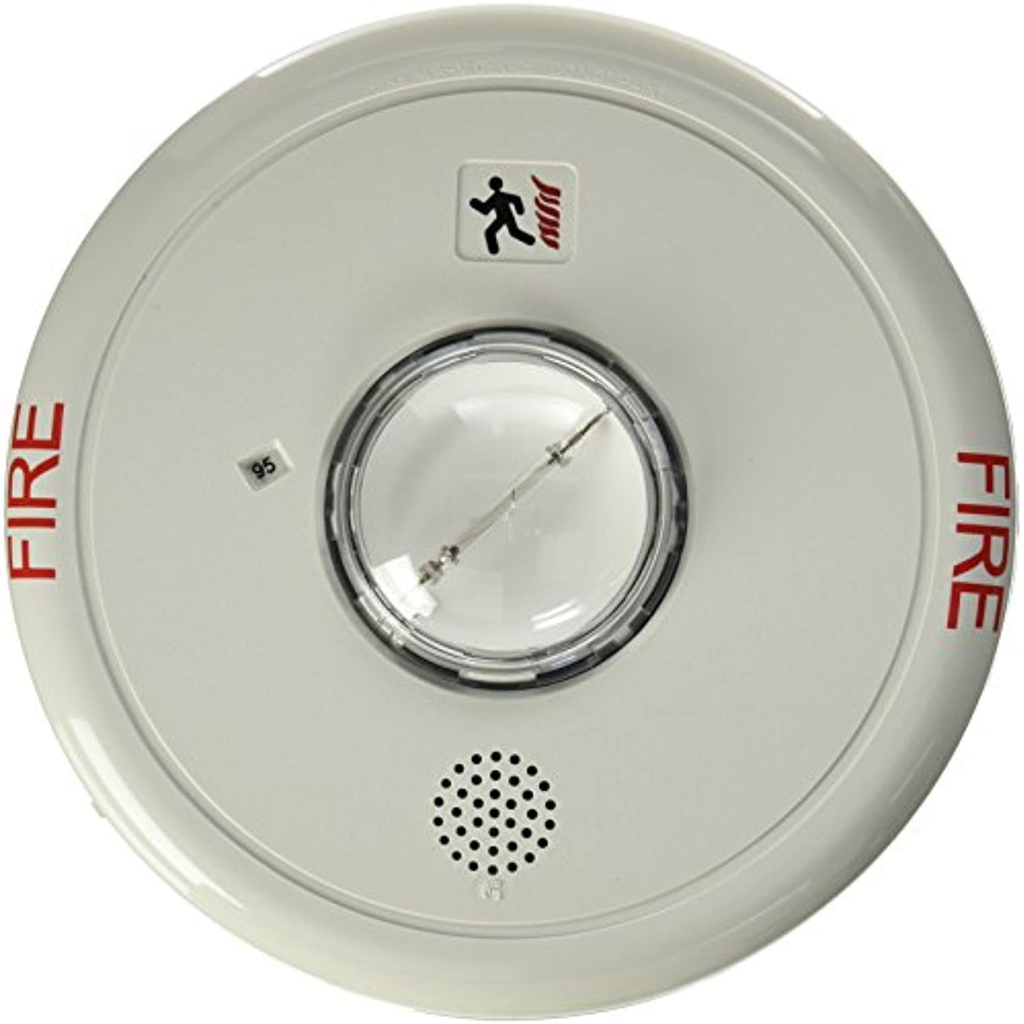 Kidde EGCF-HDVMH Genesis Ceiling/Wall Horn-Strobe, Selectable High Candela, "FIRE" Marking, White