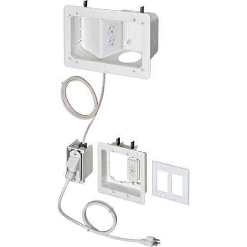 Arlington TVB712BK TV Bridge Ii Kit with Angled Power Box