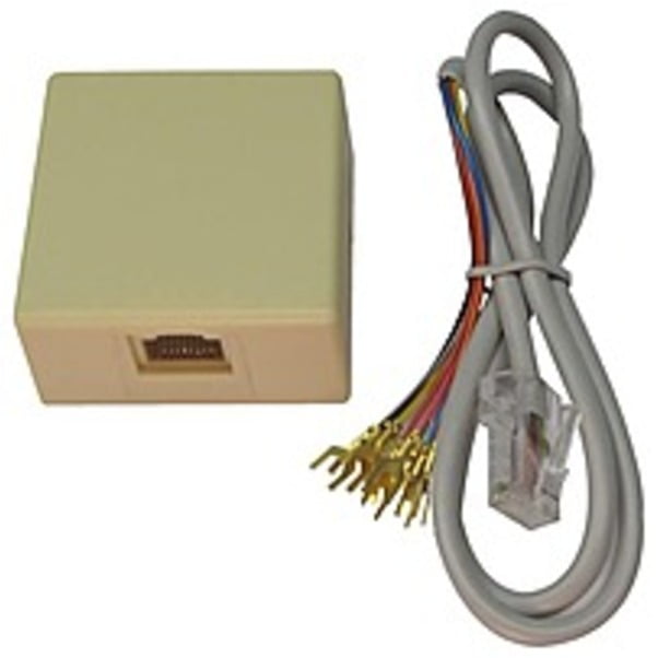 ADI PRO 0E-RJ31XSET3 Surface Mount RJ31X Jack and RJ45 2' Cable with Spades (Replaced 0E-RJ31XSET2)