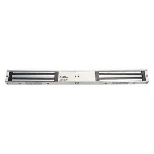 Alarm Controls 600D Double Magnetic Lock, 600 lb, Clear Anodized