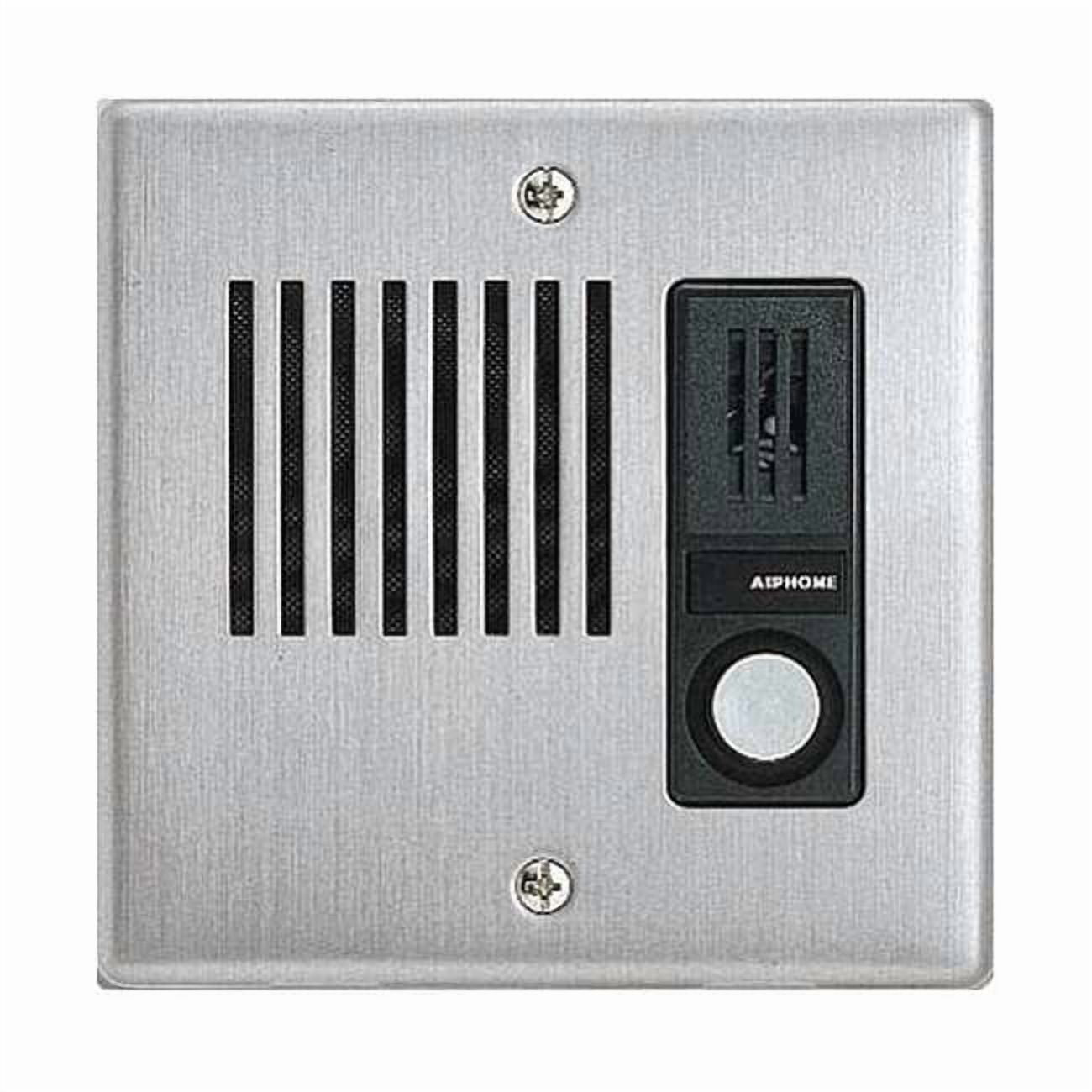 Aiphone LE-DA LEF Series Audio Only Intercom, Flush Mount Door Station, Stainless-Steel Cover