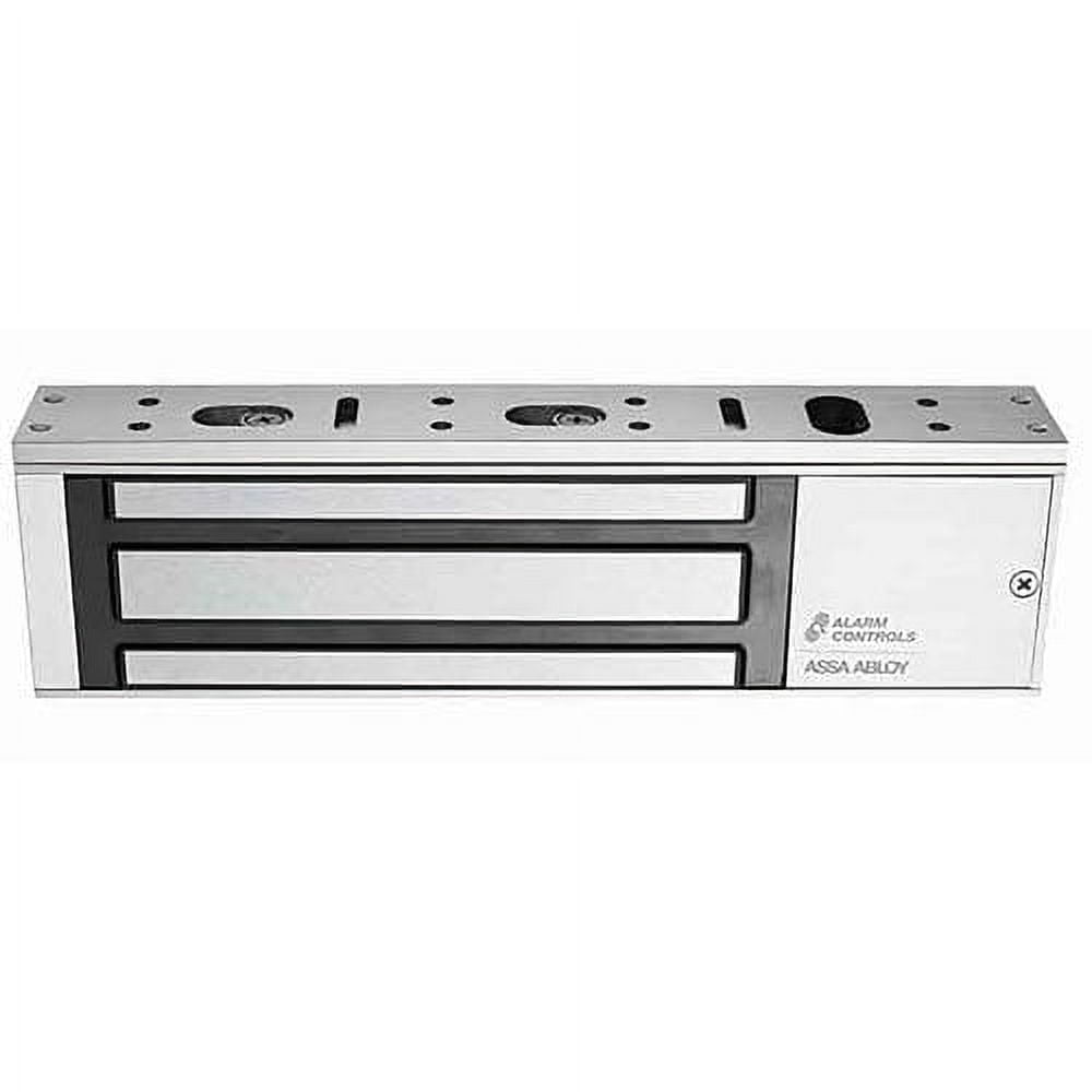 Alarm Controls 1200S Single Door Magnetic Lock, 1200 lb, Clear Anodized