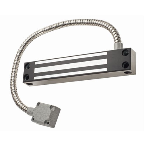 Alarm Controls 600WP Weather Resistant Magnetic Gate Lock, 600 lb, Clear Anodized