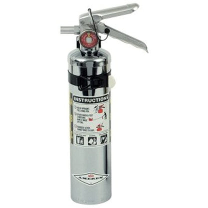 Amerex B417TC ABC Dry Chemical 2.5LB Fire Extinguisher Chrome