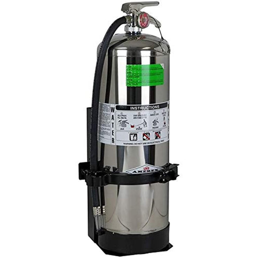 Amerex 240 Water Fire Extinguisher With 810 Heavy Duty Vehicle Bracket