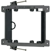 Arlington LVN2 Nail on Low Voltage Mounting Brackets for New Construction, 2-Gang, Black