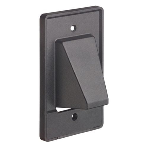 Arlington CER1BL Reversible Two-Piece Low-Voltage Cable Entrance Plate, 1-Gang, Black