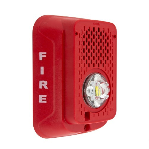 System Sensor P2RLED-LF Wall Mount Low-Frequency Sounder Strobe, Red