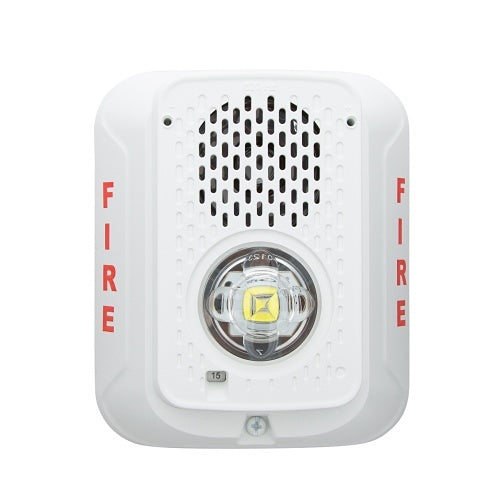 System Sensor P2WLED-LF Wall Mount Strobe Sounder, Low-Frequency, White