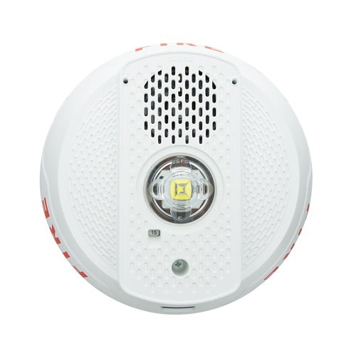 System Sensor PC2WLED-LF Ceiling Mount Strobe Sounder, Low-Frequency, White
