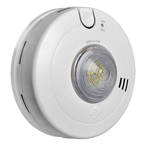 BRK SM110LED-AC Hardwired Smoke Alarm with LED Strobe and 10-Year Battery Backup