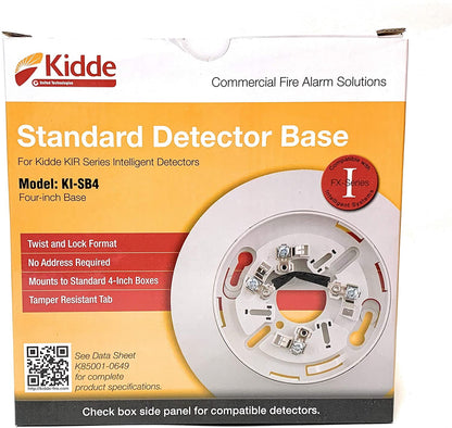 Kidde KI-SB4 Standard Detector Mounting Base w/ 4-inch Trim Skirt