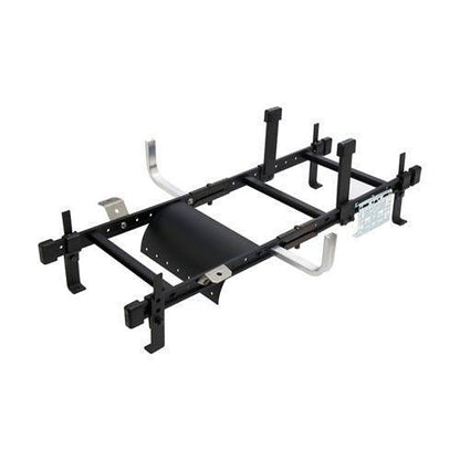 Black metal wall mount bracket on a white background