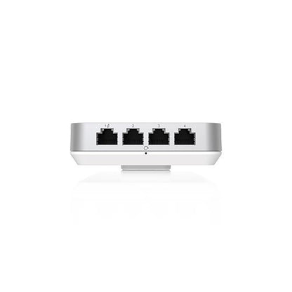 Ubiquiti U6-IW-US Wall-Mounted WiFi 6 AP with 6-Spatial Streams and Built-In 4-Port Switch