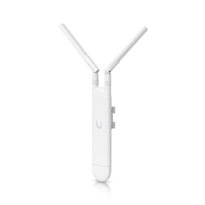 White router with antennas on a white background