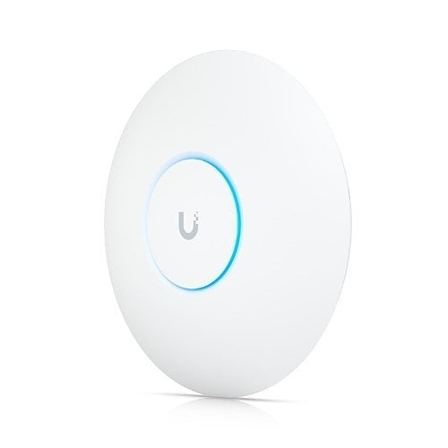 White network device on a white background