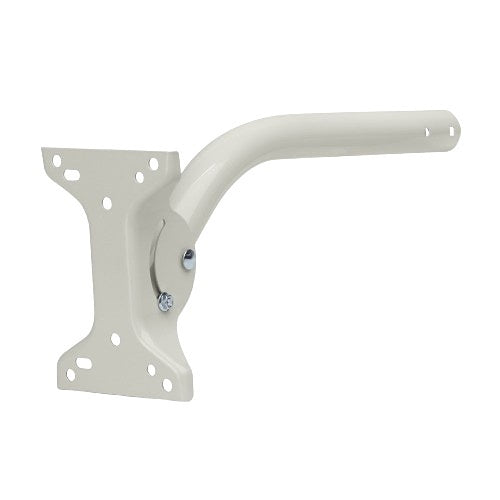 White metal bracket on a white background
