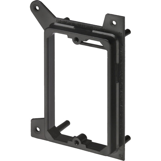 Arlington LVH1 Low Voltage Mounting Brackets for New Construction, 1-Gang, Black