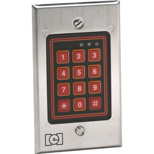 Linear 232W LLC Indoor/Outdoor Flush Mount Weather Resistant Keypad, 12 to 24 V, 1.80"Width, 2.5"Height