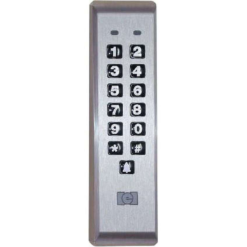 Digital keypad on a white background