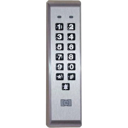 Digital keypad on a white background