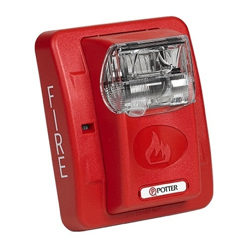 Potter S-24PWW-WP S-24 Series Selectable Candela Horn Strobe, Weatherproof, White
