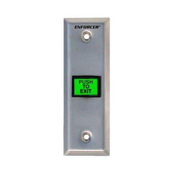 Seco-Larm SD-7103GC-PTQ Slimline Square Illumin. R-T-E Pushbutton-with Timer 1-180 s