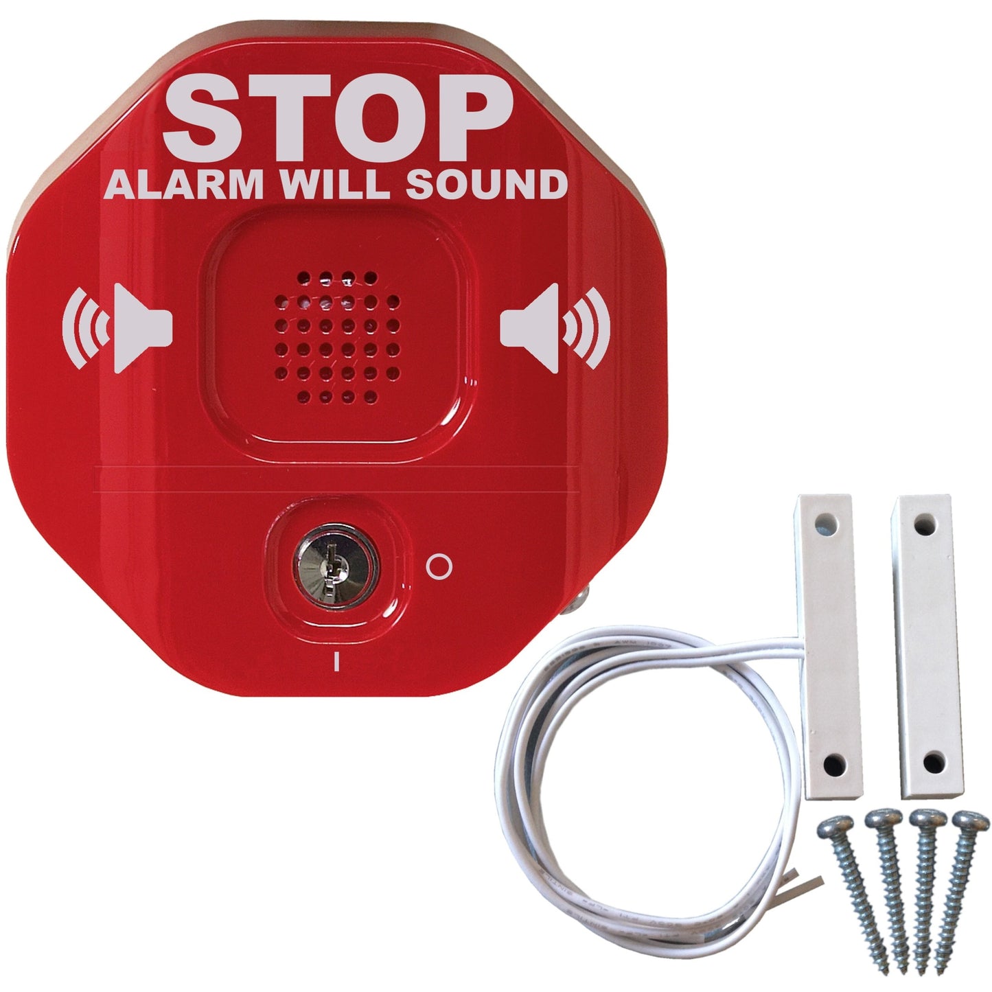 Safety Technology International, Inc. STI-6402 105 dB Exit Stopper Multifunction Door Alarm for Double Doors with on/off Switch and 9 Volt Battery