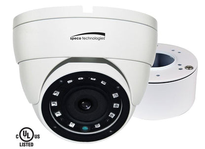Speco VLDT4W 2MP HD-TVI Outdoor IR Turret Camera, 3.6mm Lens, White