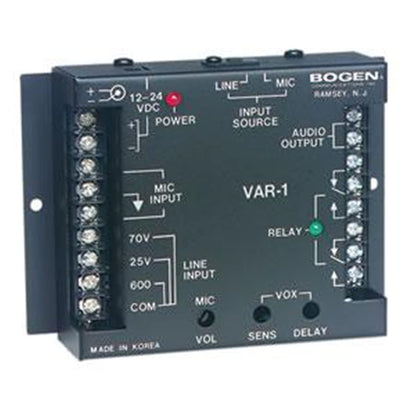 Bogen VAR1 Voice Activated Relay for 70V Paging Systems
