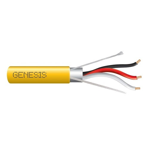 Genesis 32262102 18/3 Stranded Shielded Cable, Plenum, CMP, FT6, 1000' (304.8 m) Reel-in-a-Box,