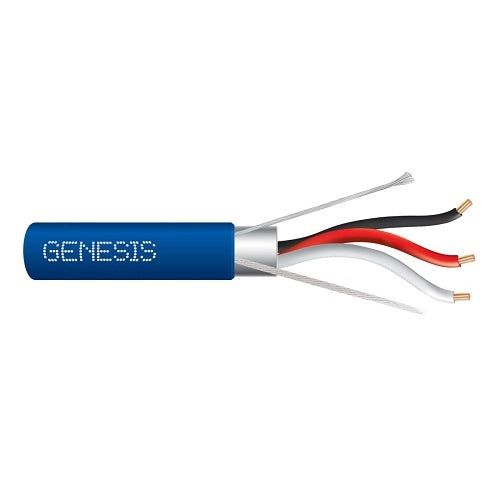 Genesis 32262106 18/3 Stranded Shielded Cable, Plenum, CMP, FT6, 1000' (304.8 m) Reel-in-a-Box,