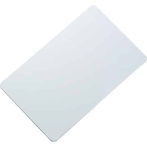 White key card on a white background