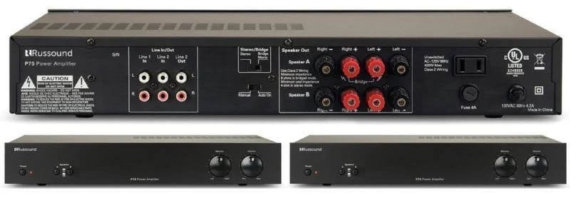 Russound P75 2-Channel Dual Source Amplifier, 75W