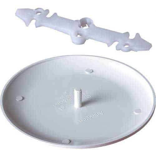 Arlington CP3540 Box Cover, White, Non-metallic, Paintable, for Unused 3-1/2" or 4" Electrical/Pan Boxes