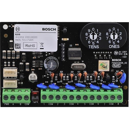 Bosch electronic control board with various components on a white background